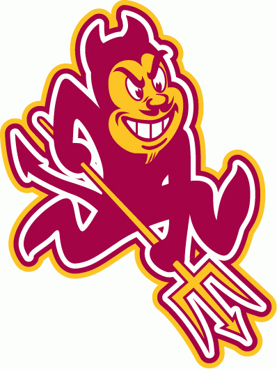 Arizona State Sun Devils 1980-2010 Primary Logo Iron On Transfer